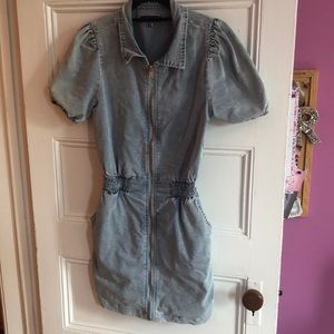 Denim mini dress